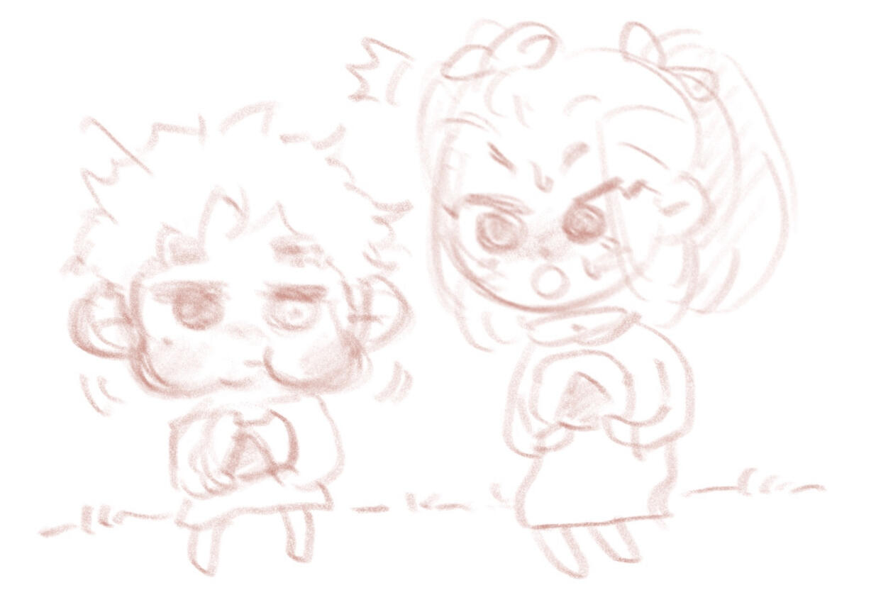 EX: SKETCH (LIL BLORBO) SOFT PENCIL DOODLE: lil blorbo sketch ($4) + 1 additional character (+40%) = $5.60 USD