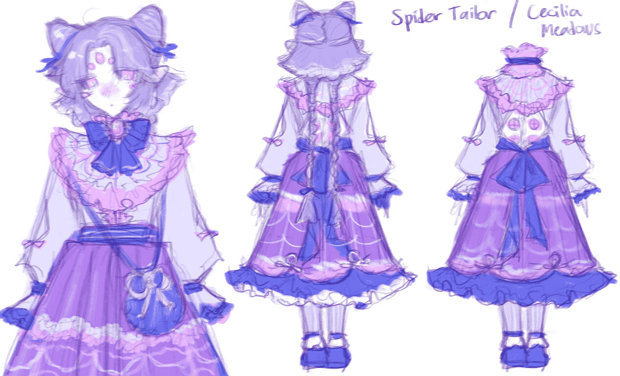 EX: CHARACTER DESIGN (B&amp;B MAIN) FLAT COLOR / SOFT PENCIL: main type design ($120) + flat color discount (-20%) = $96 USD